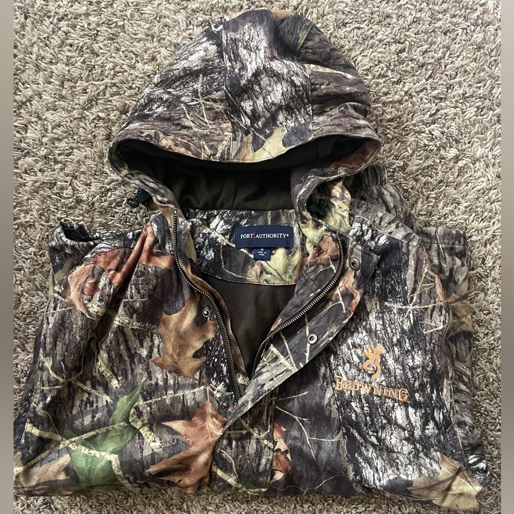 Camo long sleeve “Browning” logo embroidered